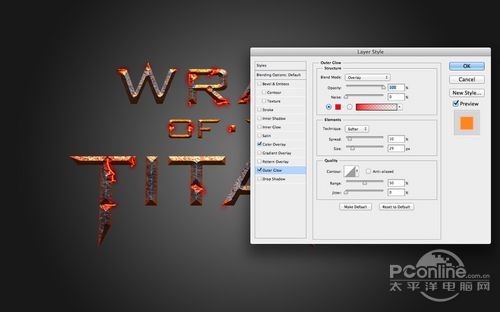 PS CS6制作 诸神之怒 电影海报的质感文字效果教程