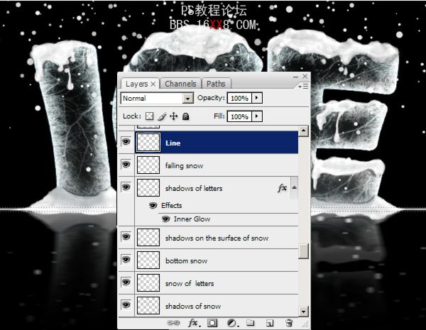 Photoshop教程:设计超酷的冰雪字效果