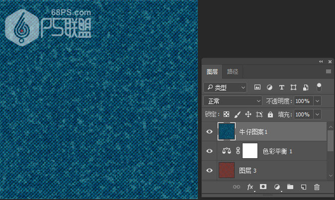 纹理背景，用PS制作牛仔图案纹理