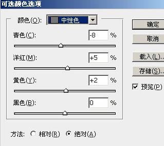 影楼经典色调之梦幻的中性淡红色调色方