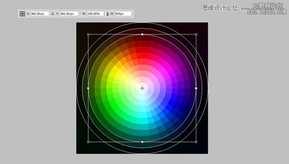 教大家用PS画色轮图