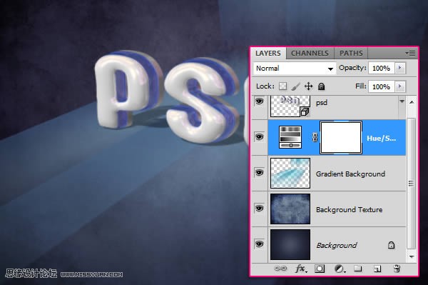 ps制作塑料效果的立體字教程