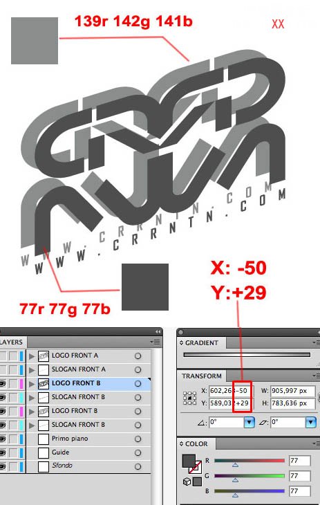 PS与Ai结合制作超酷的灰色金属质感立体字