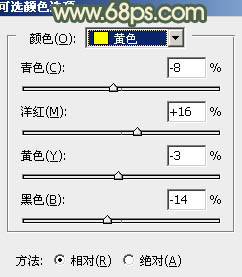 ps调出照片淡黄色色彩教程