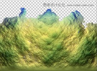 ps使用滤镜制作真实的崇山峻岭岩石效果