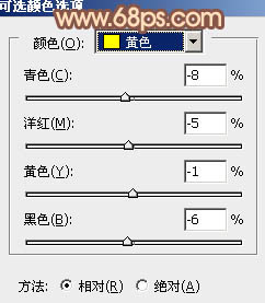 ps非主流秋黃色效果教程