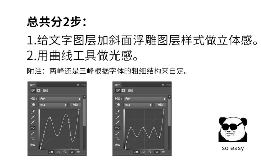 字體設計，用PS制作簡單的鎏金藝術字