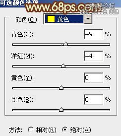 ps暗橙色风格调色教程