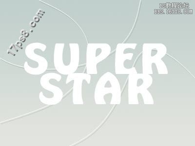 用ps制作SuperStar Logo