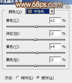 ps非主流教程：草地上的非主流美女橙色调