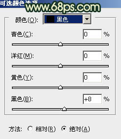 ps給外景情侶圖片加上古典青黃色