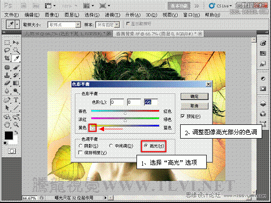 ps教程：解析应用色彩平衡命令