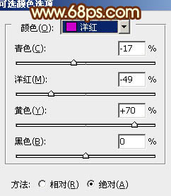 ps非主流橙黄色外景图片