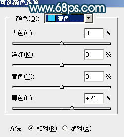 青色调，教你调出青色的暗调照片效果