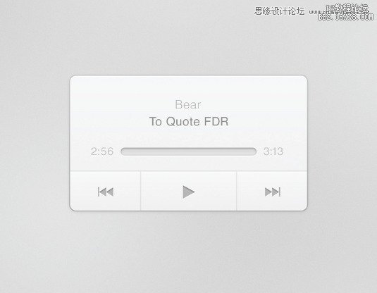 ps设计音乐播放器教程