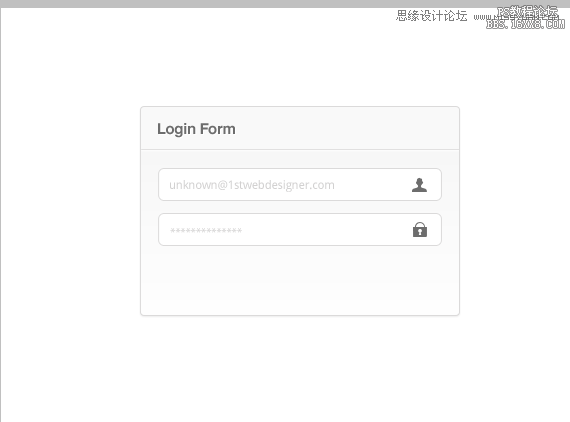 ps设计网页登录界面实例