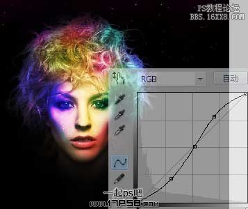 psCS5教程-宇宙抽象美女