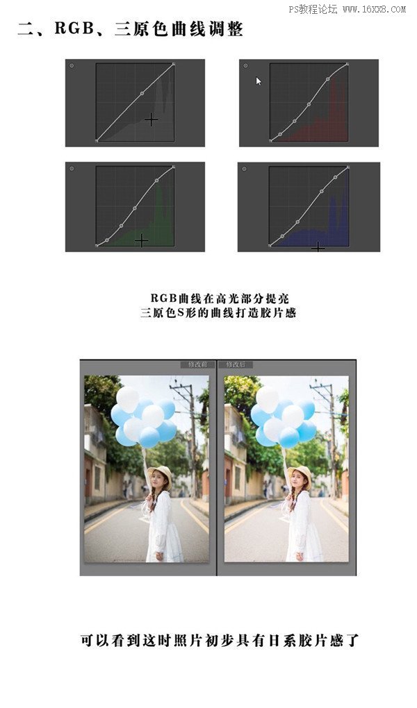 LR調色教程，調出外景膠片藝術人像