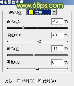 ps调出树木边的MM图片纯美的黄绿色