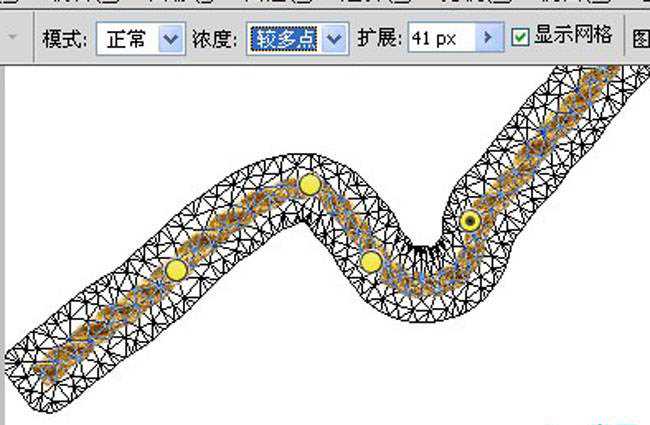 利用CS5操控变形工具把绳子扭曲成想要