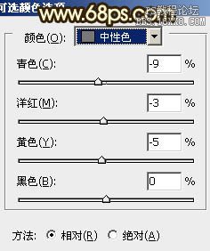 ps处理草地婚纱照片柔和的暗调黄褐色