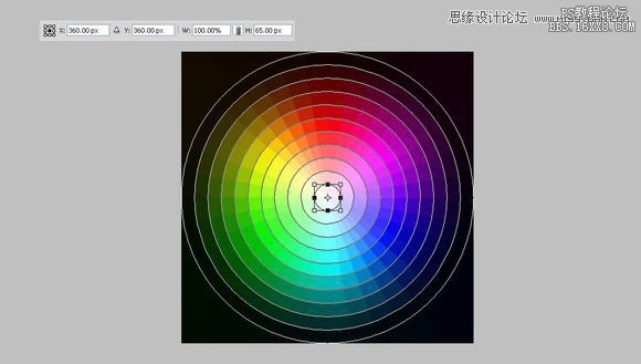 教大家用PS画色轮图