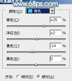 ps青红甜美色非主流调色教程