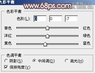 ps處理美女外景圖片淡橙色調色教程