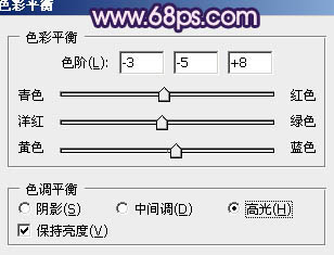 ps调出草地MM图片柔和紫红色