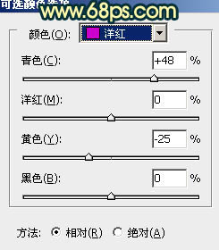 ps處理外景美女圖片柔和的夏日暖色調