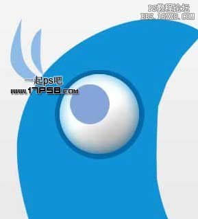 用ps绘制twitter小鸟logo