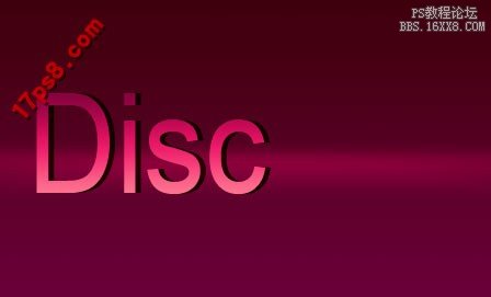 用ps制作DISco风格logo