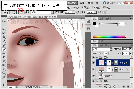 PhotoshopCS5教程CG篇：表現真實細膩的肌膚效果