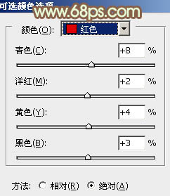 ps黄褐色调色教程