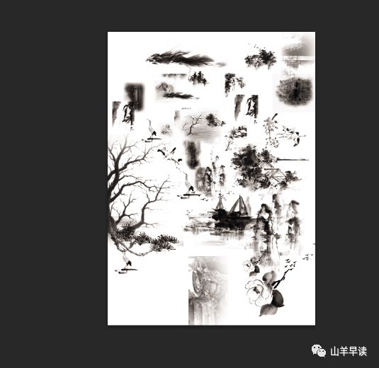 水墨画，用PS制作中国风水墨画骏马