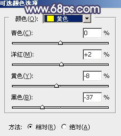 黃色調，制作淡黃色柔和效果教程