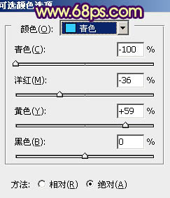 ps非主流柔和黄绿色教程