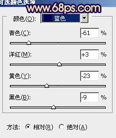 ps处理窗户上女孩图片柔和的橙蓝色