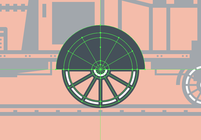 插圖制作，用PS制作復古風格的火車插圖