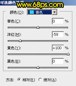 霞光效果，給古鎮調出橙黃暖色的霞光效果