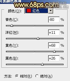 ps处理树林模特图片柔和的青褐色