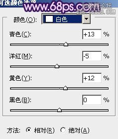 ps处理树林人物图片流行的日韩粉蓝色