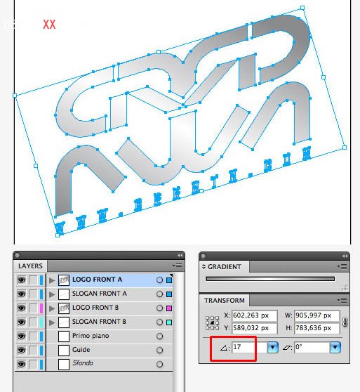 PS与Ai结合制作超酷的灰色金属质感立体字