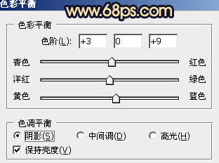 影楼经典蓝黄色图片调色方法