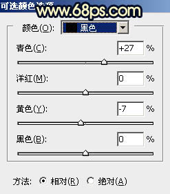 蓝黄色，PS制作蓝黄色的暗调霞光效果教程