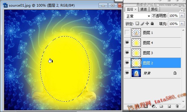 PS制作動畫-佛光萬丈