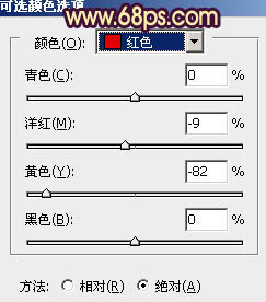 ps給綠色外景人物圖片增加柔和的橙黃色