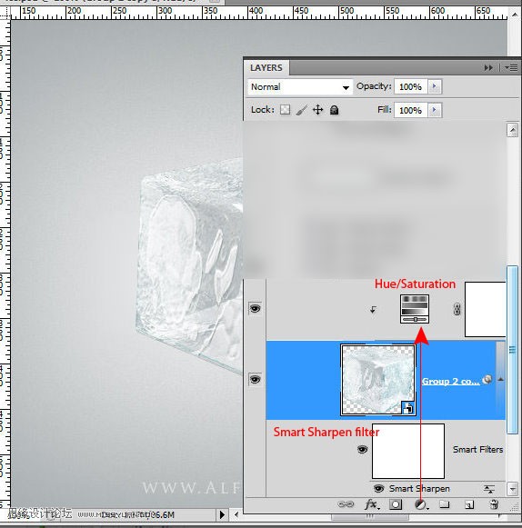 ps CS5利用3D功能打造逼真冰冻樱桃特效