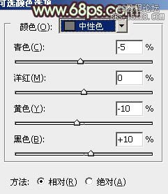 ps处理外景人物图片宁静的淡褐色