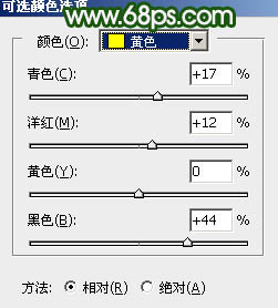 绿色调，调出暗色调下雨效果照片